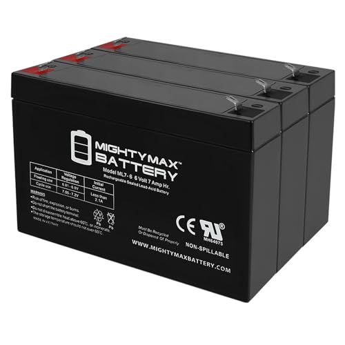 Mighty Max Battery 6V 7Ah SLA Replaces Agilent Technologies 8040B Fetal Monitor - 3 Pack