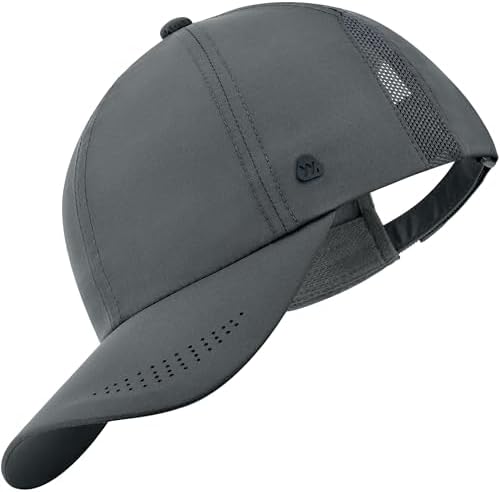 YANIKY Baseball Cap Herren Damen - Sommer Basecap mit UV-Schutz - Atmungsaktive Sport Kappe Outdoor Sonnenhut verstellbar Schnelltrocknend Running Hat