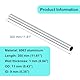 iMeistek 6063 Aluminium Rohre, 11mm OD x 9mm ID x 300mm Länge Nahtlose Aluminium Rundrohre für DIY-Modell, Industrie (3PCS)