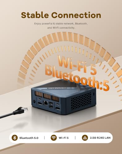 Image of C8 Mini PC, AMD Ryzen 5400U Mini Computer, 16GB DDR4 RAM 512GB NVMe SSD