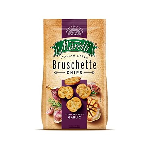 Maretti Bruschette Chips - Slow Roasted Garlic - Brotchips mit geröstetem Knoblauch Cover
