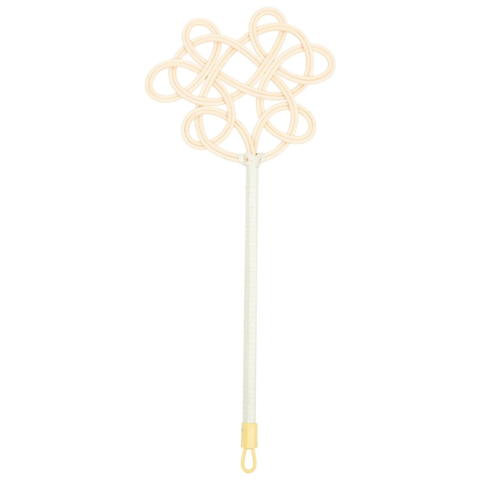 IUVYTA Carpet Beater 1pc Long Handle Rattan Quilt Beater Household Cleaning Tool Blanket Carpet Duster Dust Removal Vintage Style Sturdy Design