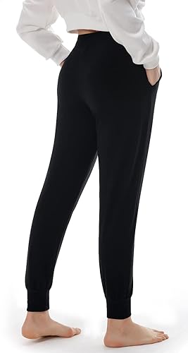 Miniatura 2 de FULLSOFT Pantalones deportivos con forro polar para mujer, pantalones deportivos térmicos con bolsillos para entrenamiento, correr, invierno