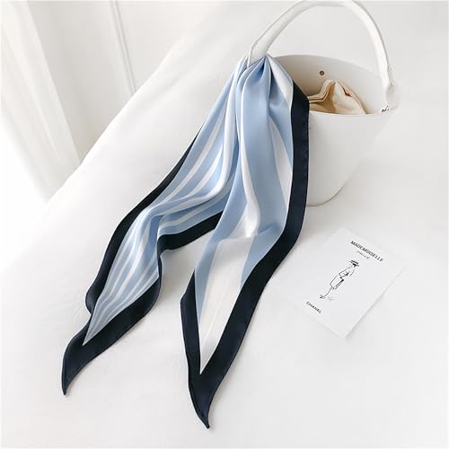 2pcs Satin Silk Angular scarf For Handbags Head Handle Ribbon Hair Fashion Skinny Scarves For Women Gift2