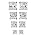 Jstyle 4 Pairs Stainless Steel Mens Womens Magnetic Stud Earrings Non-piercing CZ 4-7mm