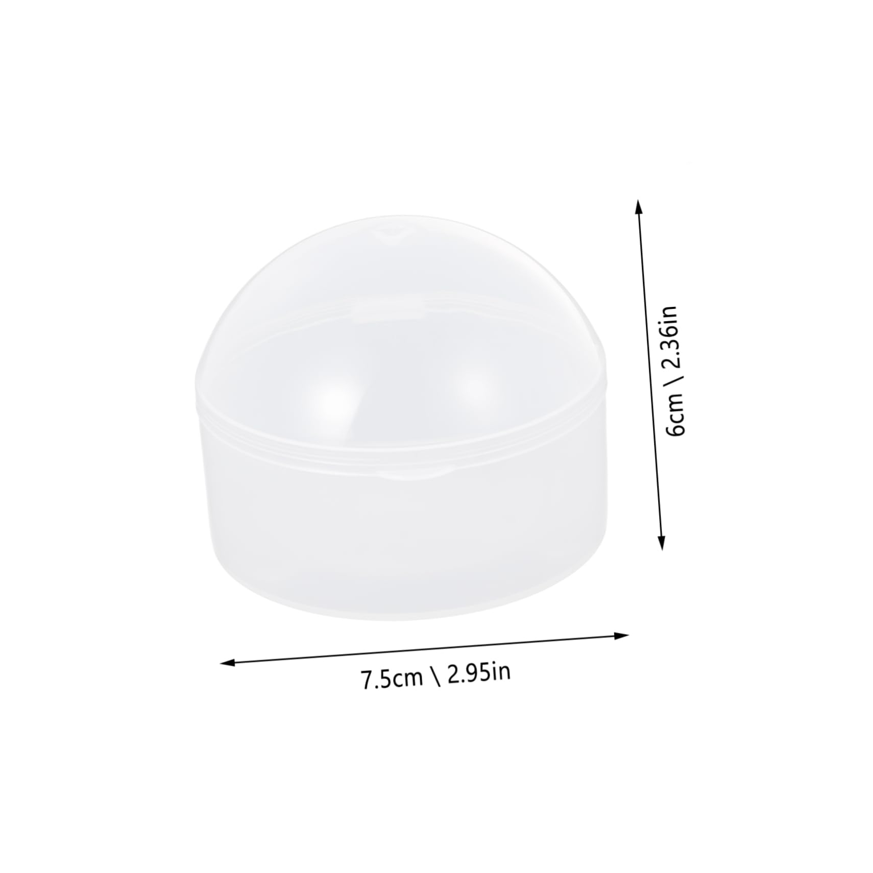 Yardwe 10Pcs Holder Case Transparent Storage Box Easy to Clean Clip Holder for Safe Storage for Moms The Go