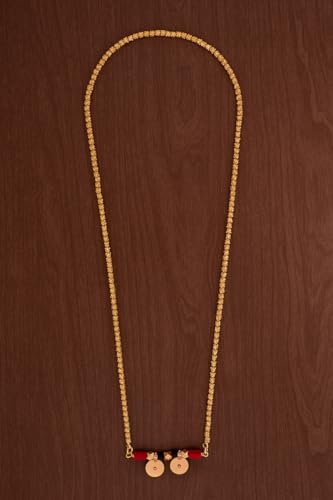 Image of Radha's Creations LONG 30 inch Mangalsutra LONG with Tali One Gram Gold for Women