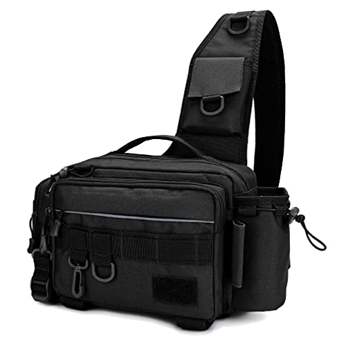 Hebetag Angeltasche für Männer und Frauen, einzelne Schultertasche, Umhängetasche, Gürteltasche, Fischköder, Ausrüstung… – Bild 3