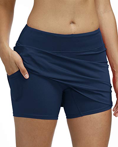 image for 3AXE Women's Tennis Skorts with Inner Shorts Pockets Lightweight Activ