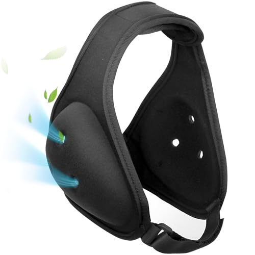 Wrestling Headgear, Youth Wrestling Headgear Reinforced Stitching, New Upgraded and Thickened Gear Kids Head Gear for Men Prevents Cauliflower Ears-Black