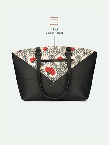 Image of ZOUK Rhea Kapoor Tote Bag - | Elegant Vegan Leather Tote for Women |