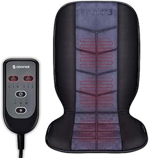 Comfier ​Heated Seat Cushion,Back Chair Pad with 2 Heat Levels for Full Back