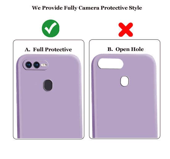 Image of A rtistque Liquid TPU Silicone Matte Shockproof Flexible with Camera Protection Soft Back Cover Case for Oppo F9 Pro /Realme 2 Pro /Realme U1 - Purple