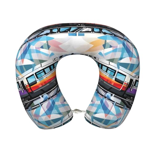 Almohada de espuma viscoelástica cuello viaje U flexible miniatura 1