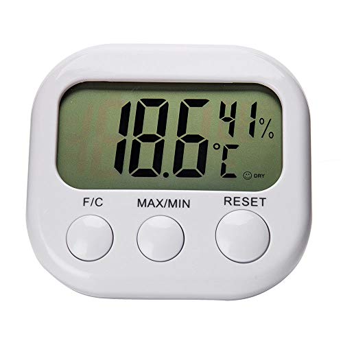1 X Digital LCD Thermomètre Extérieur Intérieur Hygromètre Humidité Horloge 0℃-50℃,LCD à lecture Cover