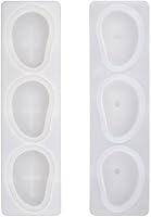 Vista 3 de Surakey Molde de mango de 3 cavidades para tartas de silicona, para hornear, postre, gelatina, helado, formas de frutas, molde de silicona