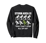 Photo Gallery storm area 51 non possono fermare tutti noi w green alien running felpa Photo Gallery storm area 51 non possono fermare tutti noi w green alien running felpa
