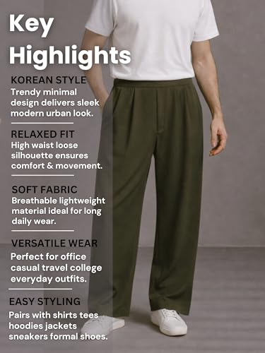 Image of Korean Pants for Man | Trekking Pants | Korean Trousers | Baggy Trackpants for Men - Effortless Style, Confident Feel, Free Movement, All-Day Comfort