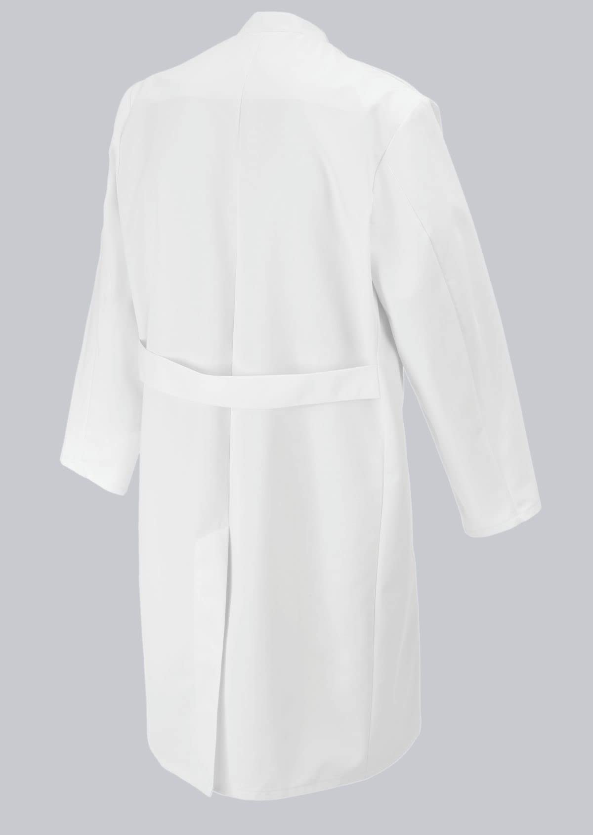 BP 1626-485-21-46n Mantel für Männer, Langarm, Stehkragen, 215,00 g/m² Stoffmischung, weiß, 46n
