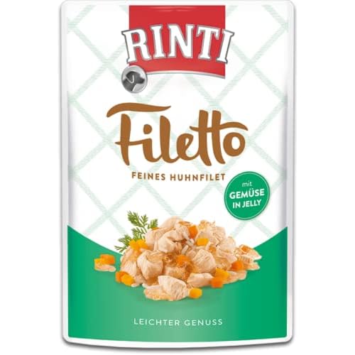 Rinti Filetto Jelly Huhn & Gemüse | 24 x 100g Hundenassfutter