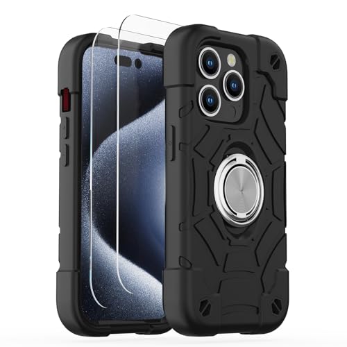Coque antichoc iPhone 15 Pro Max robuste KCJ pour le sport et les chantiers de 17 cm