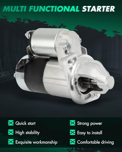 Image of SCITOO Starter Motor 17988 for Hyundai for Elantra 2.0L 2007-2012 for Tiburon 2007-2008 for Kia for Soul 2010-2011 for Spectra 2007-2009 for Sportage 2.0L 2007-2010 12V 1.2kW CW 8-Tooth Pinion PMGR
