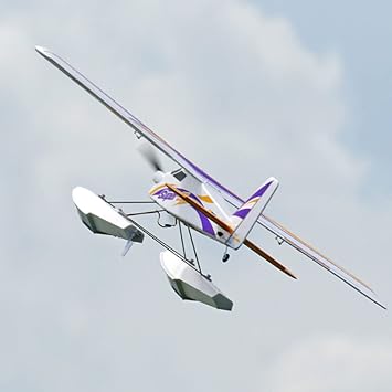 4CH 48" Brushless RC Plane Seaplane, Remote Control Airplanes RC Airplanes Planes Ready to Fly, Air and Sea Dual-use RC Aircraft Glider with Rudder Float Impulse