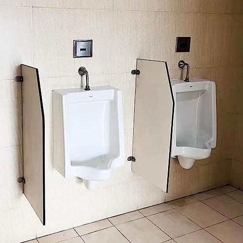 Men Urinal Privacy Screen Toilet Partition,Floor-Standing Adult Urinal Baffle,Wooden Waterproof Urinal Partition Divider Screen, Urinal Partition Extender, for Sool/bar (Size : 2 p
