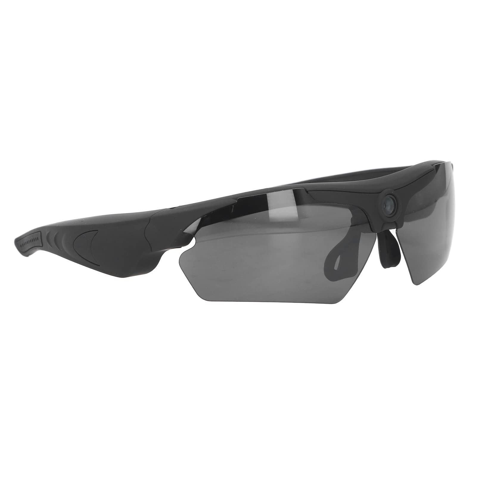 Goshyda Lunettes de Caméra, Lunettes de Vidéo 1080p Full HD Lunettes de Caméra de Tir Portables avec Lentilles Polarisées, Enregistrement Audio et Vidéo, pour Le Cyclisme, la