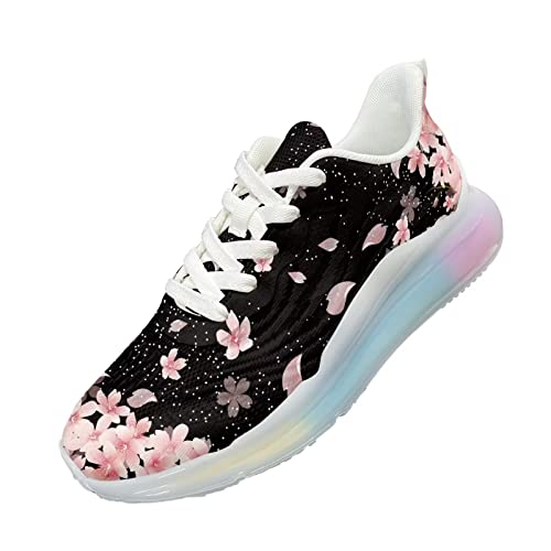 Chaussures de course à pied tricotées anti-choc avec coussin d'air pour éviter les douleurs