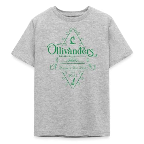 T-Shirt Ado Harry Potter en Coton Vert Logo Boutique Ollivander