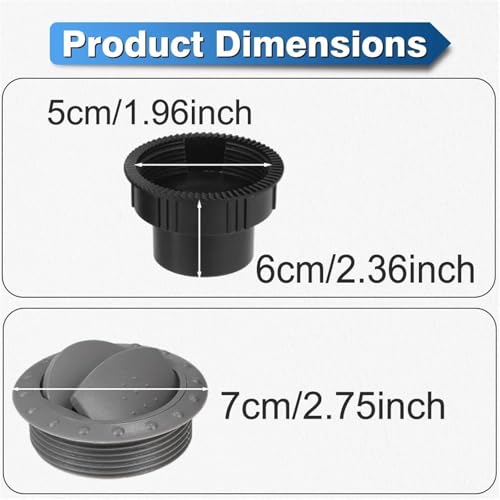 Grille de ventilation 60mm pour réparer une aération cassée - 2