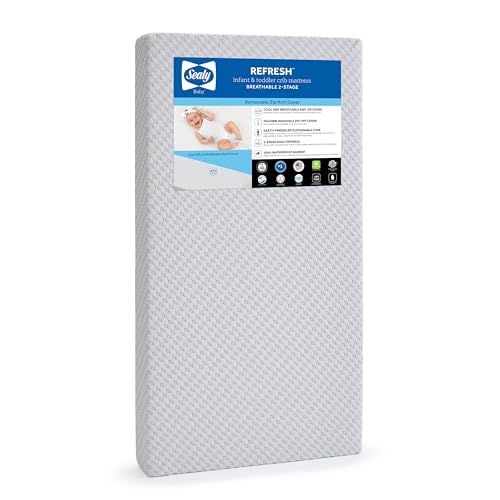 SEALY BABY Refresh Breathable Crib Mattress, GREENGUARD Gold Certified, Made