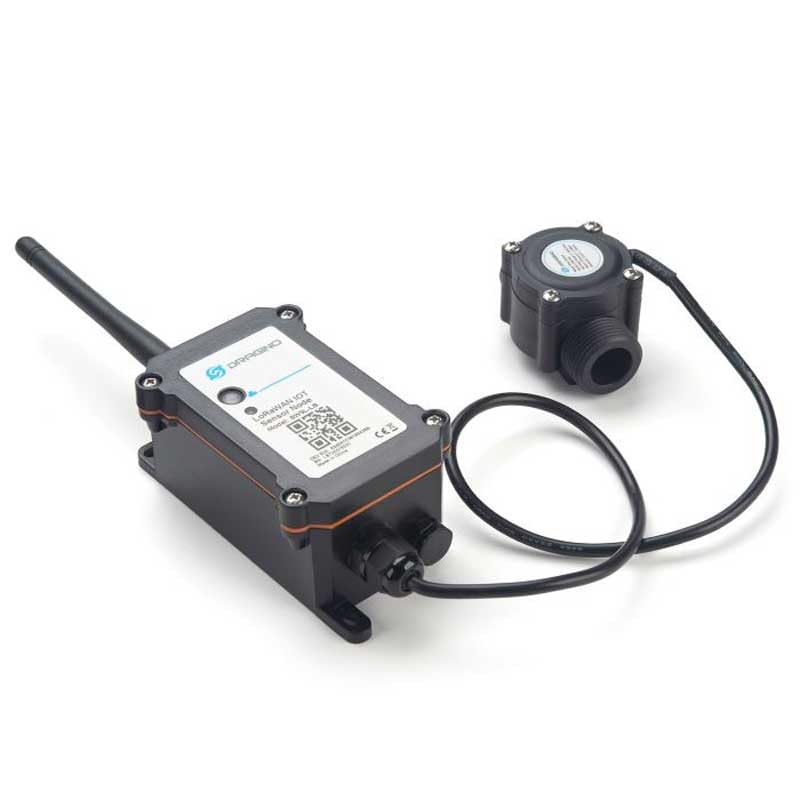 SW3L LoRaWAN Water Flow Monitoring Sensor - Flow-Sensor-spec: Model: 006 - Diameter: G3/4†/ DN20. 360 Pulse = 1 L
