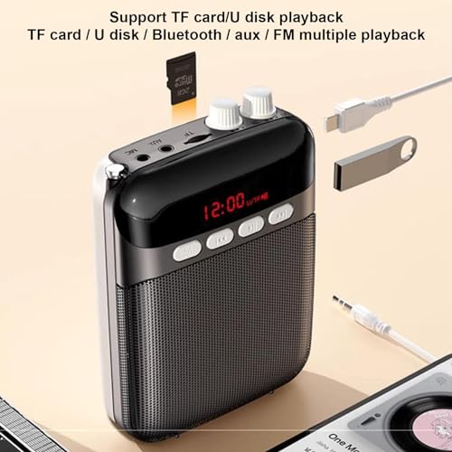 Amplificateur vocal portable rechargeable avec sangle réglable - 3