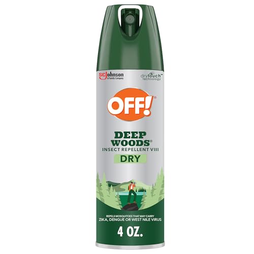 Image of OFF! Deep Woods Insect Repellent Aerosol, Dry, Non-Greasy Formula, Bug Spray with Long Lasting Protection from Mosquitoes, 4 oz