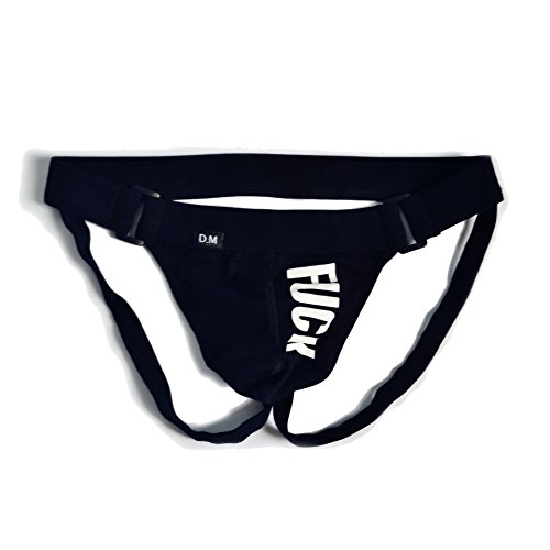 Men's Underwear Jockstrap Briefs (Black, XL)