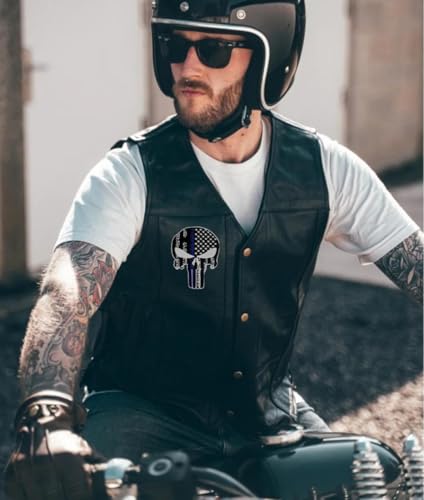 SUMA SHOP Gestickter Aufnäher zum Aufbügeln oder Aufnähen, Thema: Der Totenkopf, Totenkopf-Flagge.