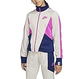 Nike Mädchen NSW Heritage Full Zip Jacke, Lt Orewood BRN/Blue Void/Fire, M