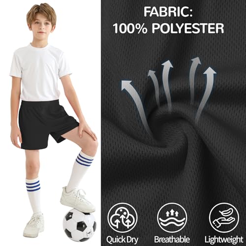 Dreammonkey Boys and Girls Basketball Shorts Athletic Soccer Shorts Sizes 2T to Youth3