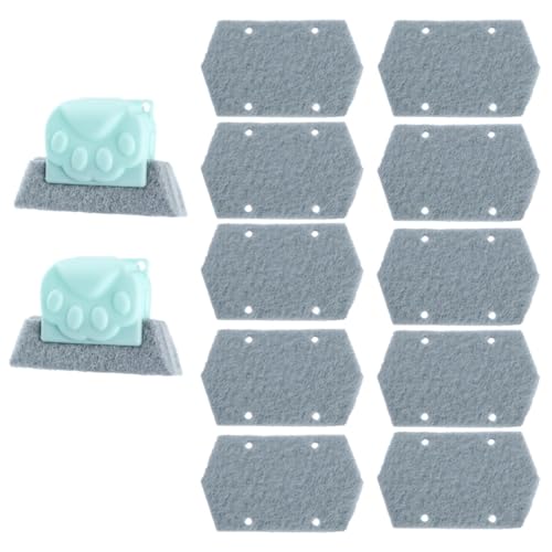 Gadpiparty Limpiador de Ranuras para Ventanas Cepillo de PP y Almohadilla Abrasiva 14 Piezas para Limpieza Profunda y Fácil de Usar Hogar