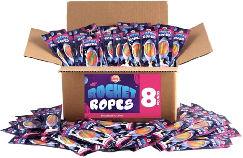 Lalees Sour Licorice Ropes, Fresa, 240 paquetes miniatura 1