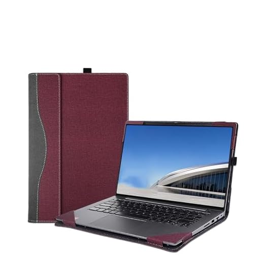 Capa de laptop para Samsung Galaxy Book4 Edge 14 polegadas e 14 polegadas Book 4 Pro e para Book3 Pro, capa de couro PU para notebook (vinho, 35.6 cm)