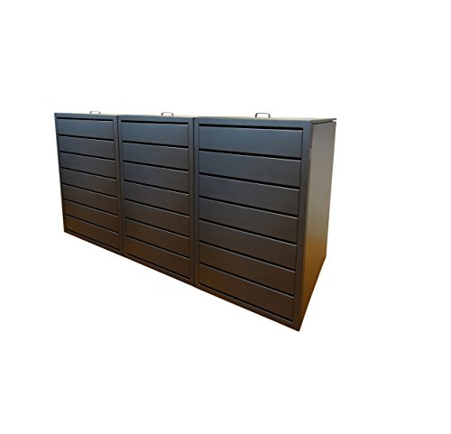 Preisvergleich Produktbild Mülleimerschränke, Modell Magnat S für drei 240 Liter Tonnen