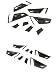Ltxdczs per BMW X3 E83 Modifica ABS Cromato/Carbonio Porta Interna Ciotola Copertura Adesivi Trim Modifica Interni Accessori Auto