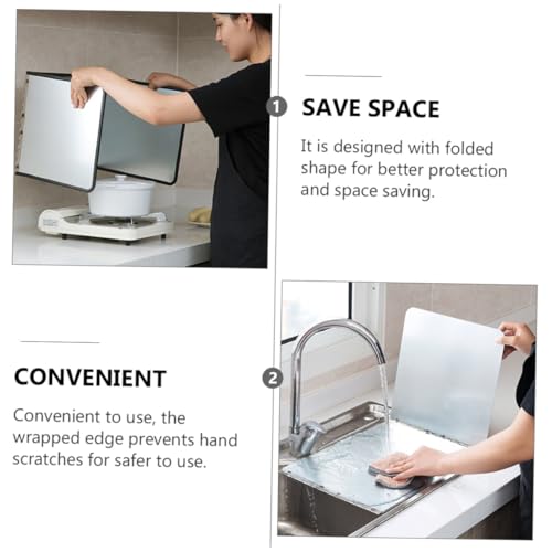 Plaque anti-éclaboussures en zinc durable pour cuisson
