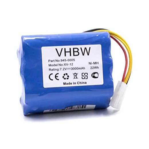 vhbw NiMH batteri 3 000 mAh (7,2 V) för sugroboter Home Cleaner hemroboter Neato Signature Pro, XV Essential, XV-11, XV-12, XV-14, XV-15, XV-21, XV-25