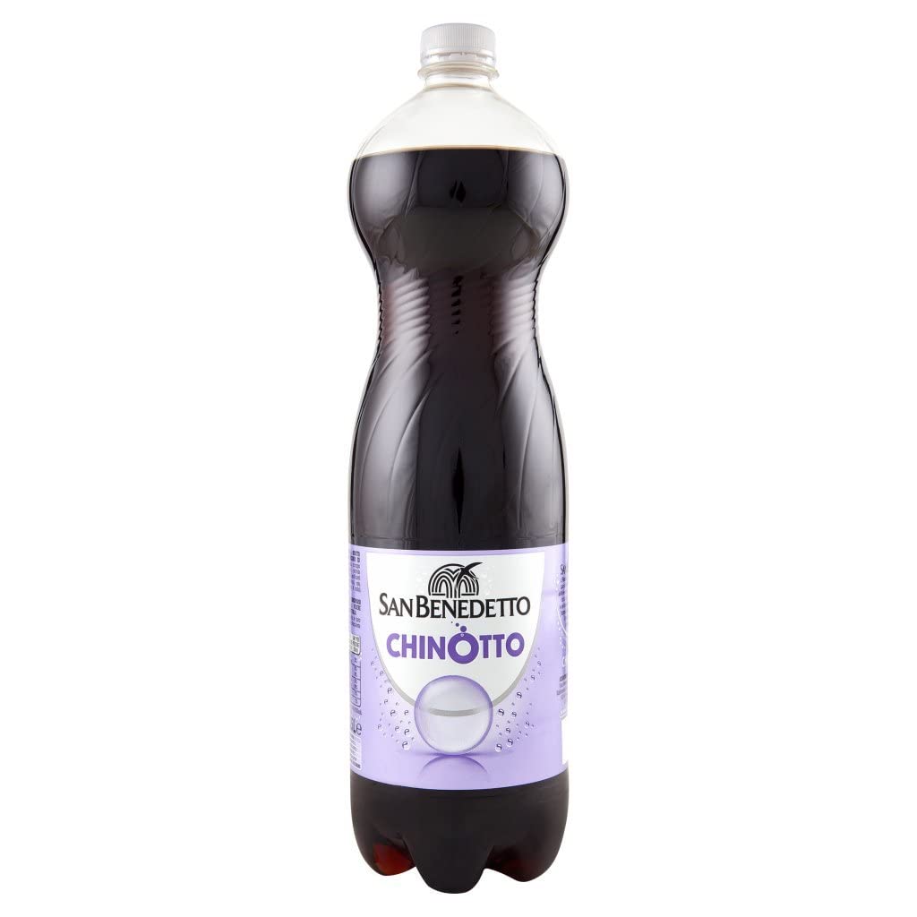 12 bebidas carbonatadas San Benedetto Chinotto, refrescos no alcohólicos, botellas de PET desechables de 1,5 litros + lata de 400 g