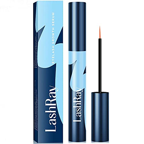LashRay Eyelash Growth Serum and Eyebrow Enhancer, Lash boost Serum for Longer, Stronger, Healthier, Fuller, Thicker Lashes & Brows (3ML) Blue, 0.11 Fl Oz LashRay Eyelash Growth Serum and Eyebrow Enhancer, Lash boost Serum for Longer, Stronger, Healthier, Fuller, Thicker Lashes & Brows (3ML) Blue, 0.11 Fl Oz