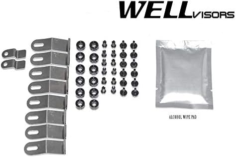 WellVisors Window Visors Wind Deflectors Compatible with Audi 2015-2017 Q3 AERODYN Series Aerodyn Series Rain Guards 3-847AU005